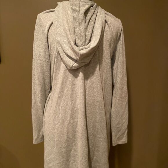 Justify Grey Hooded Cardigan Size XL - Picture 5 of 10